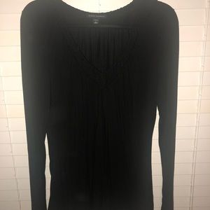 Banana Republic Black Long Sleeved Top